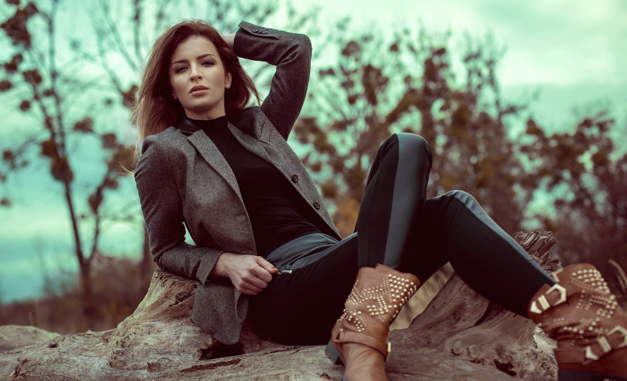 Women legins and shoes